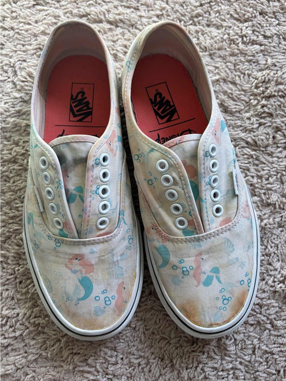 Disney x Vans The Little Mermaid Ariel Authentic Shoes Women’s 8.5